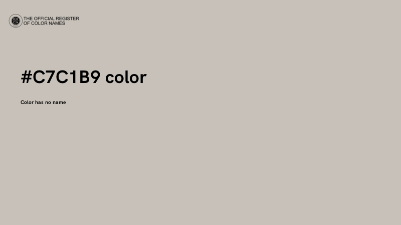#C7C1B9 color image