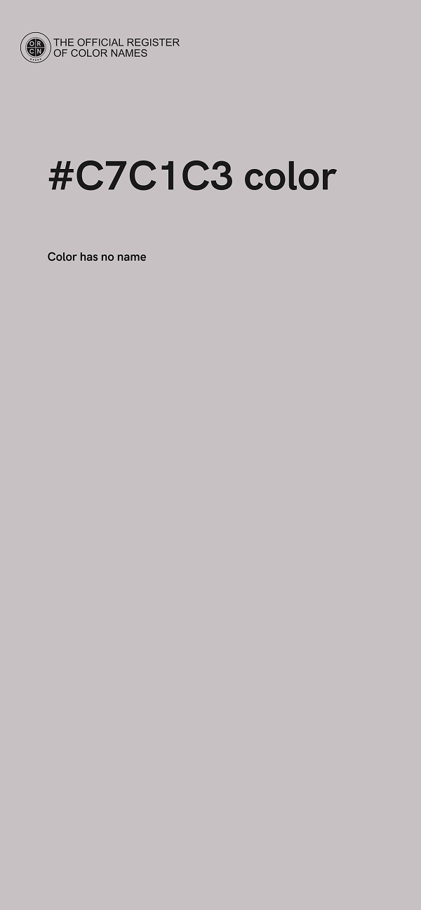 #C7C1C3 color image