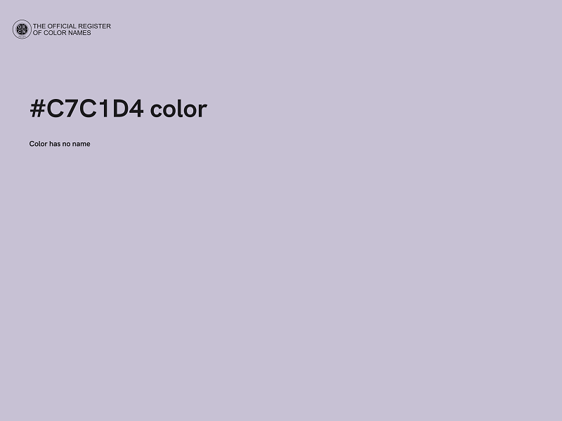 #C7C1D4 color image