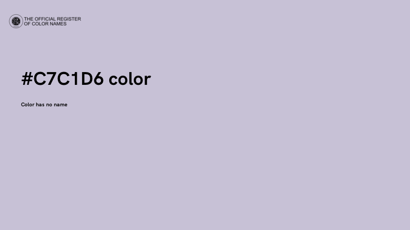 #C7C1D6 color image
