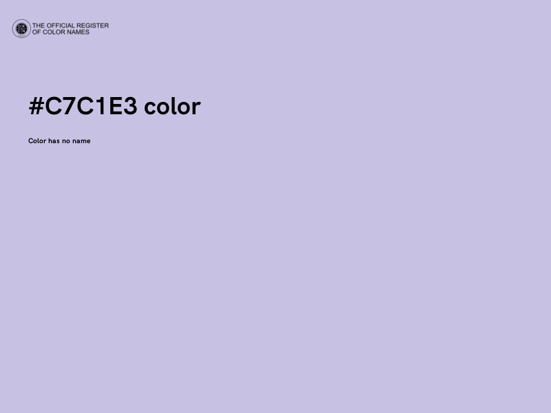 #C7C1E3 color image