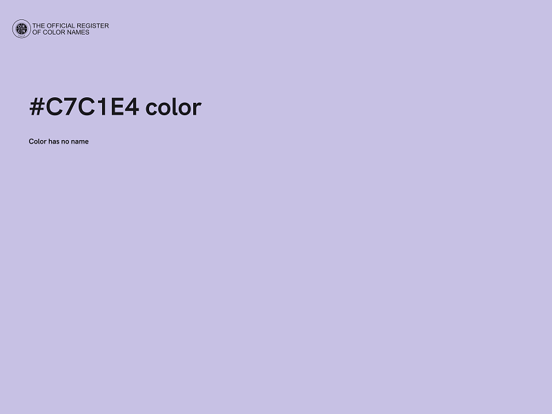 #C7C1E4 color image