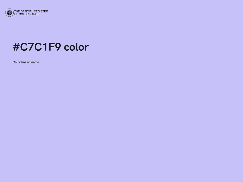 #C7C1F9 color image