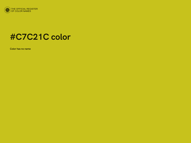 #C7C21C color image