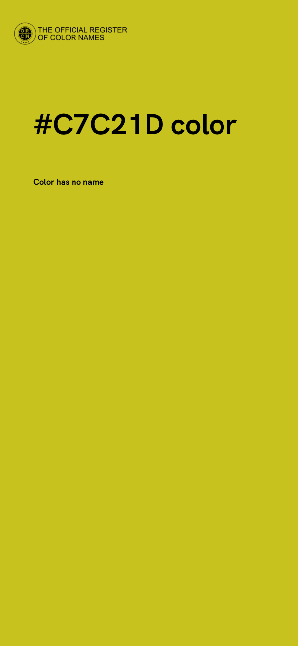 #C7C21D color image