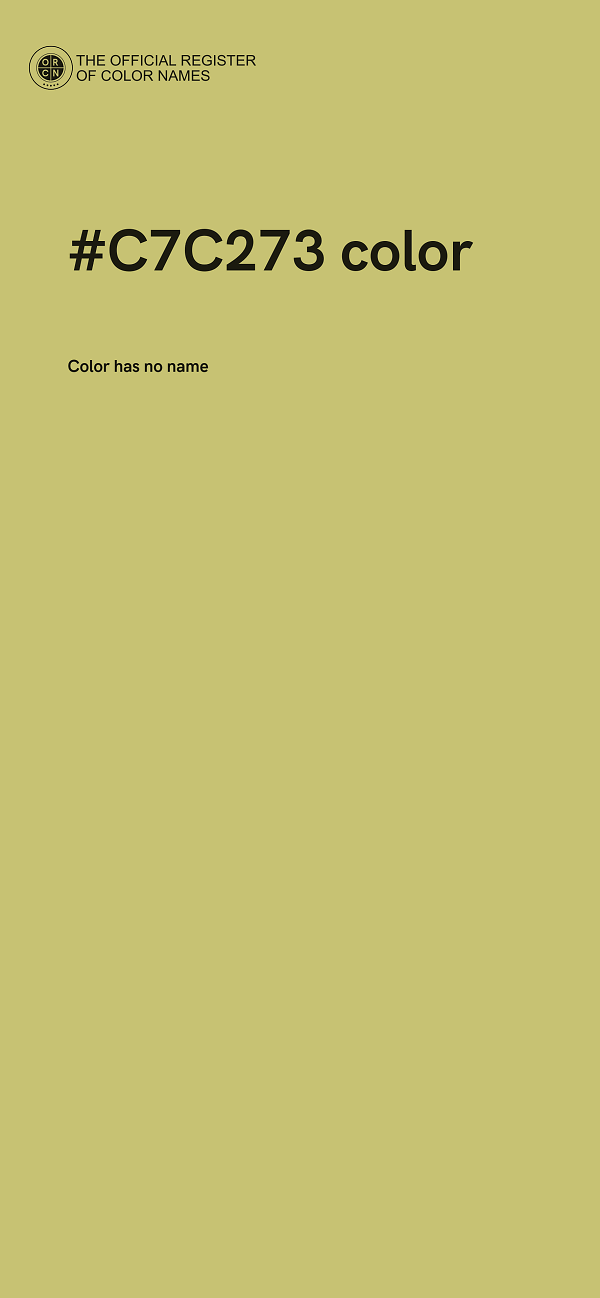 #C7C273 color image