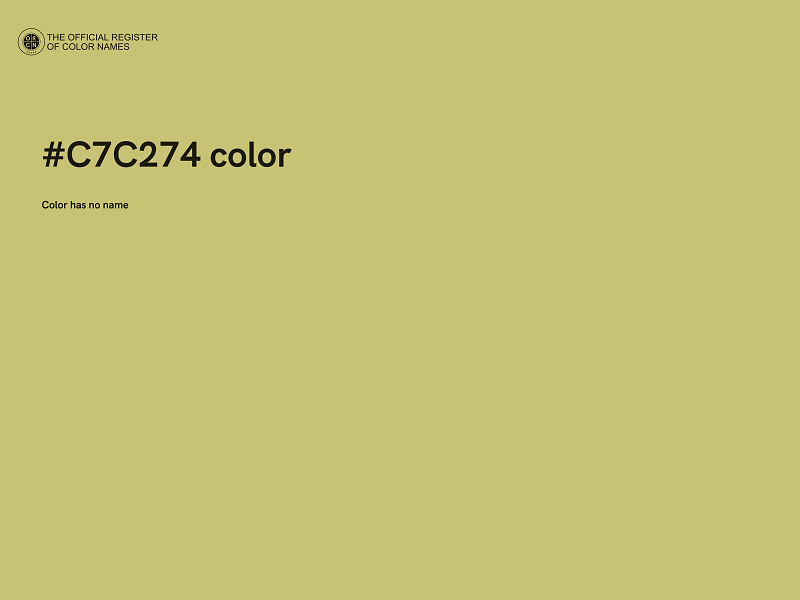 #C7C274 color image