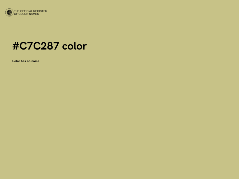 #C7C287 color image