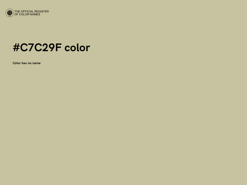 #C7C29F color image