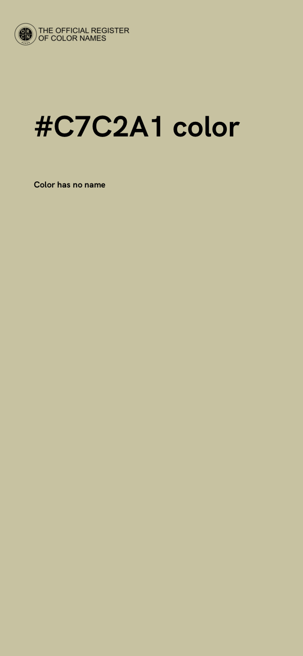 #C7C2A1 color image