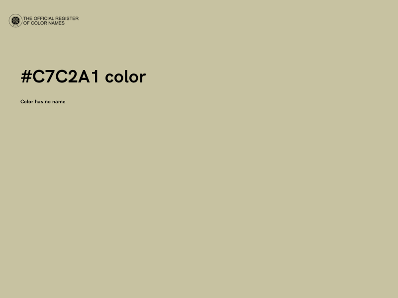 #C7C2A1 color image