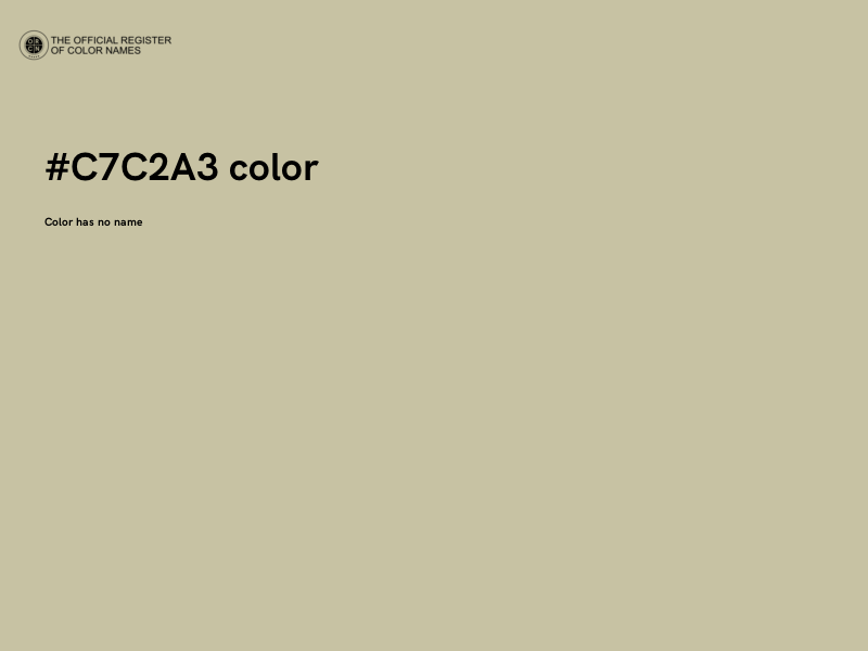 #C7C2A3 color image
