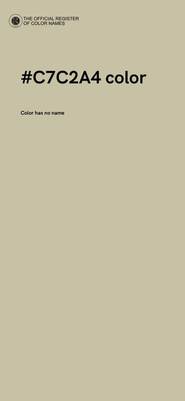#C7C2A4 color image
