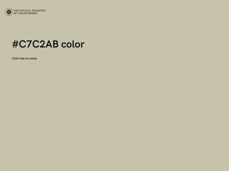 #C7C2AB color image