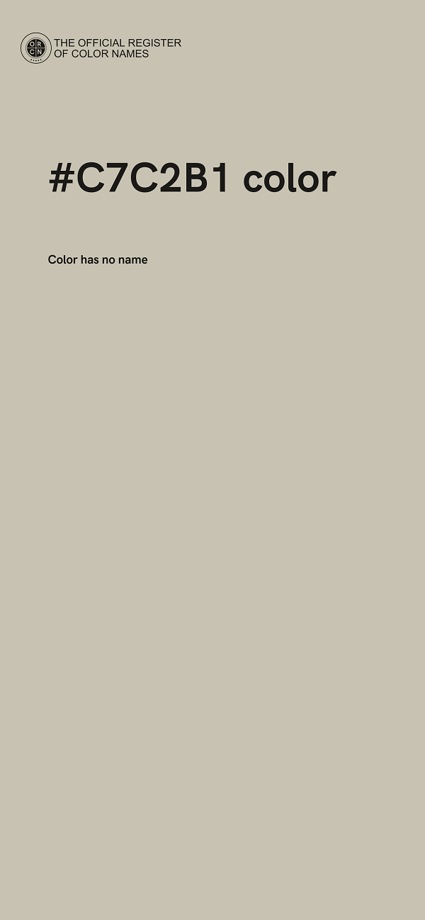 #C7C2B1 color image