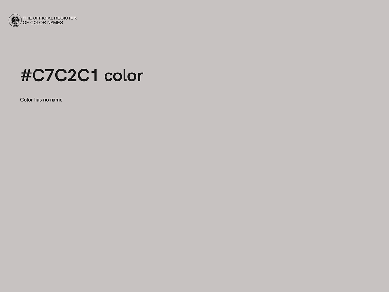 #C7C2C1 color image