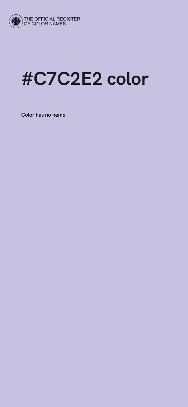 #C7C2E2 color image