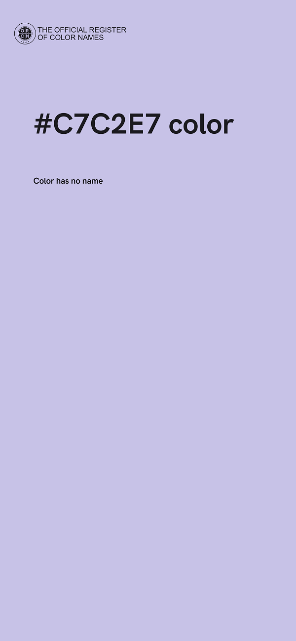 #C7C2E7 color image