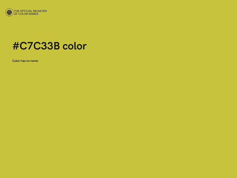 #C7C33B color image