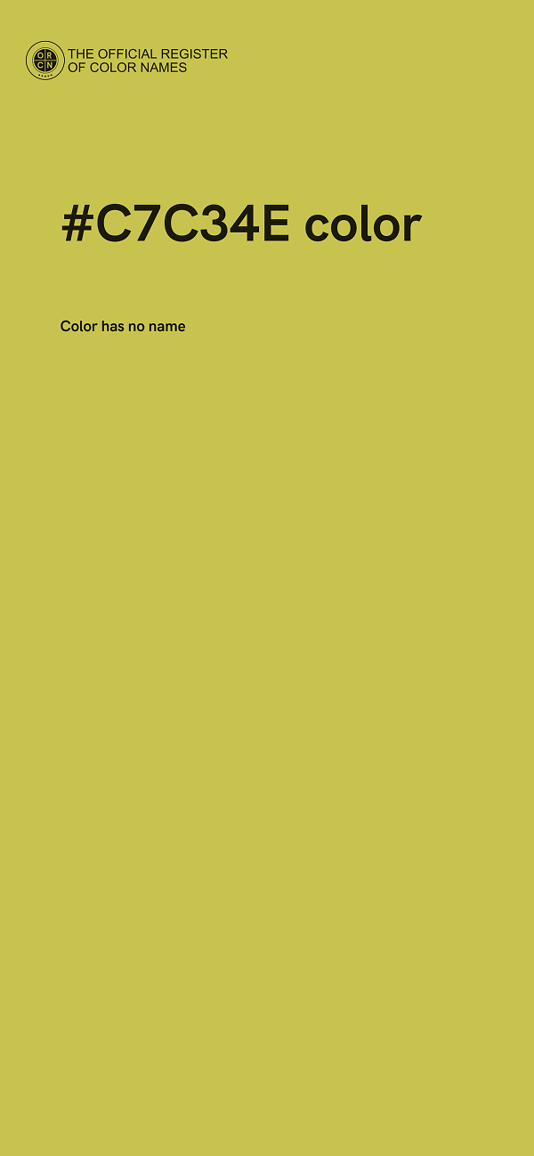 #C7C34E color image