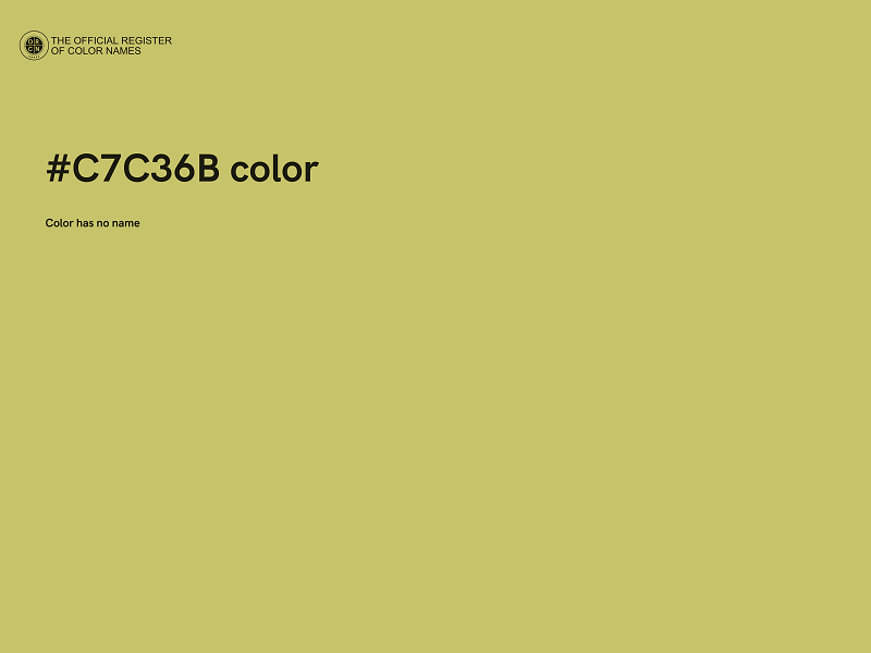 #C7C36B color image