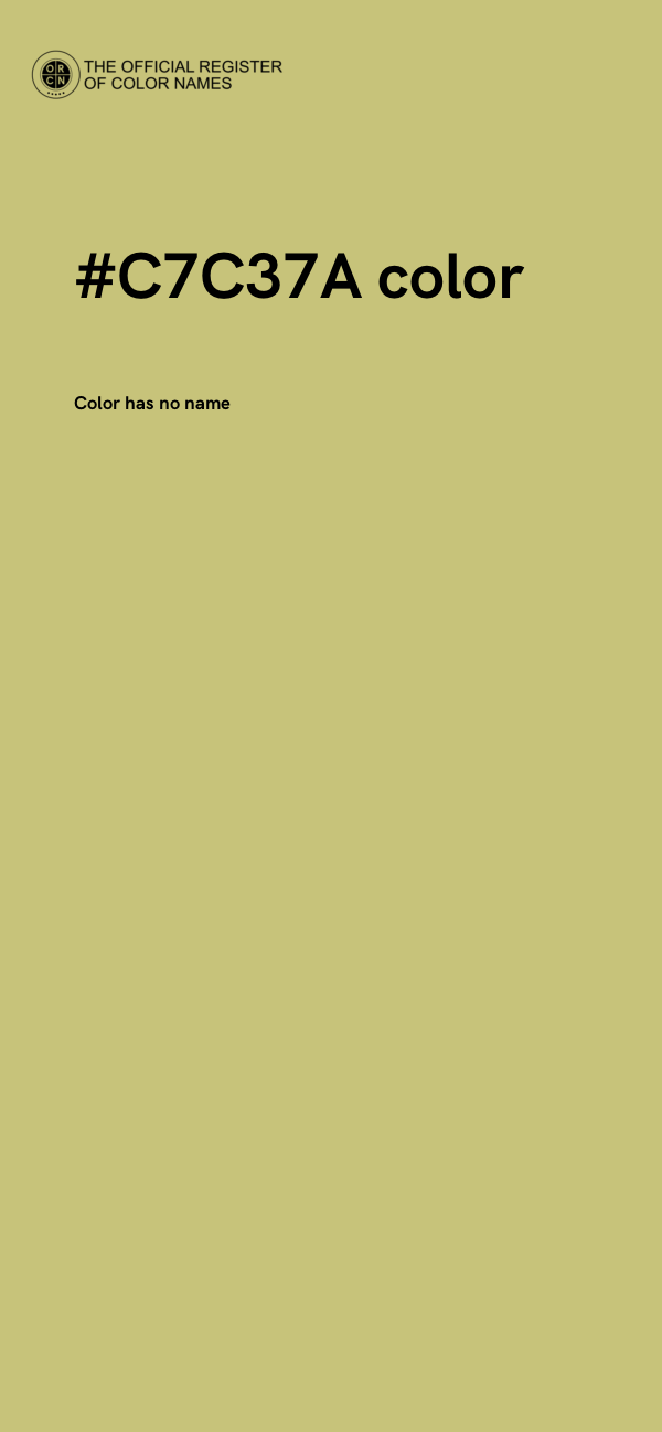 #C7C37A color image
