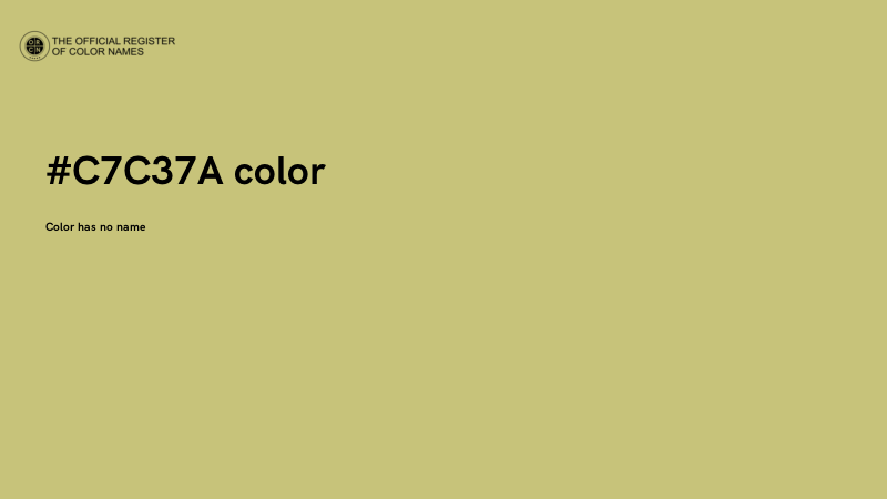 #C7C37A color image