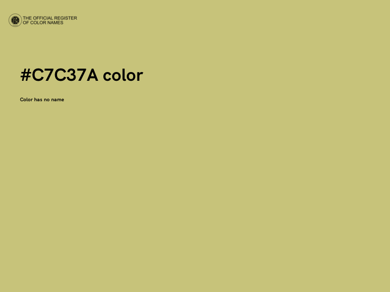 #C7C37A color image