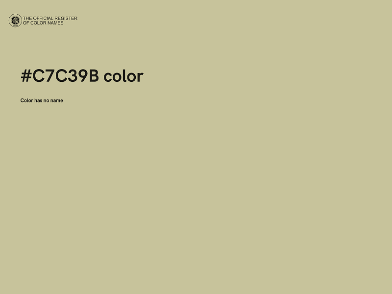 #C7C39B color image