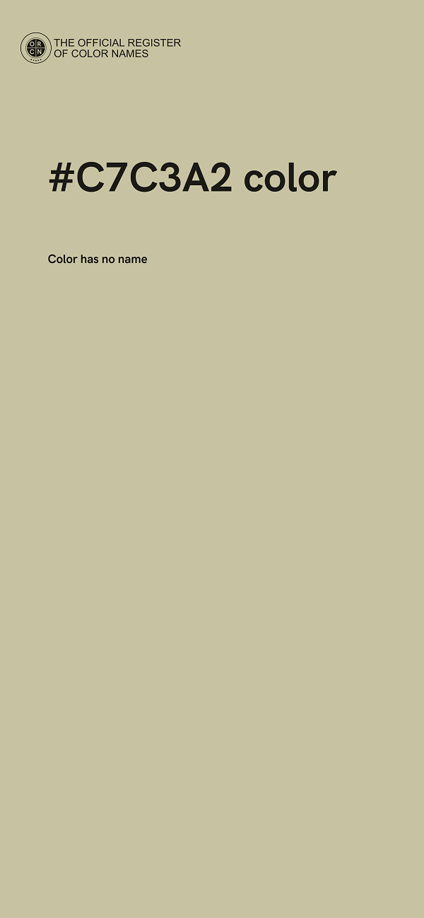 #C7C3A2 color image