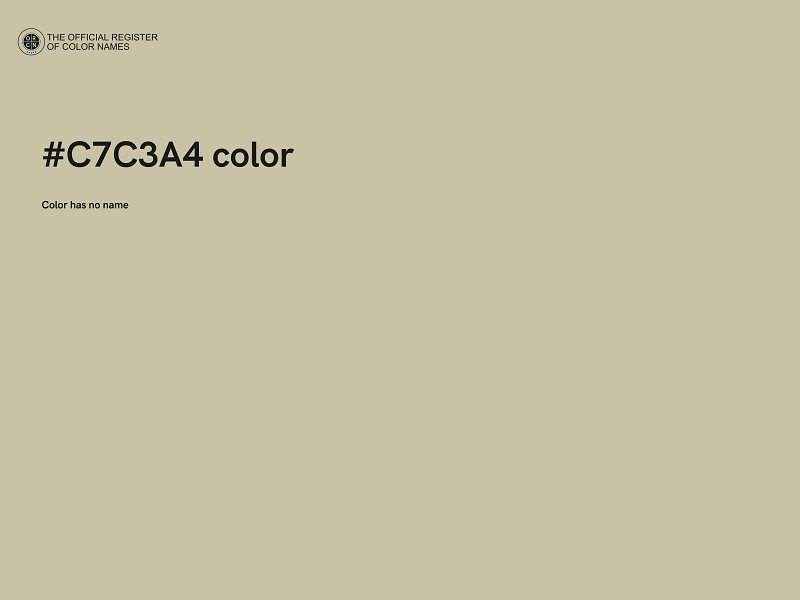 #C7C3A4 color image