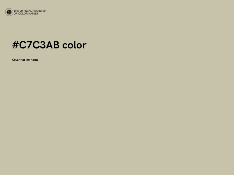 #C7C3AB color image