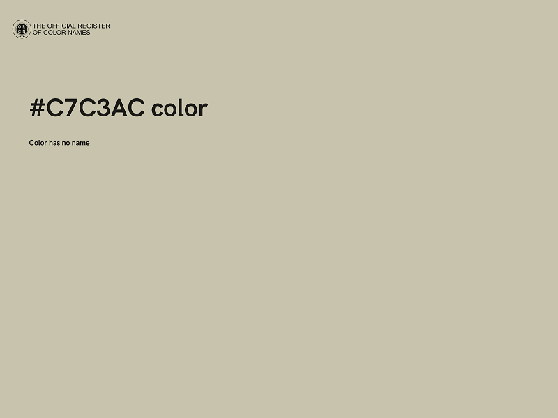 #C7C3AC color image