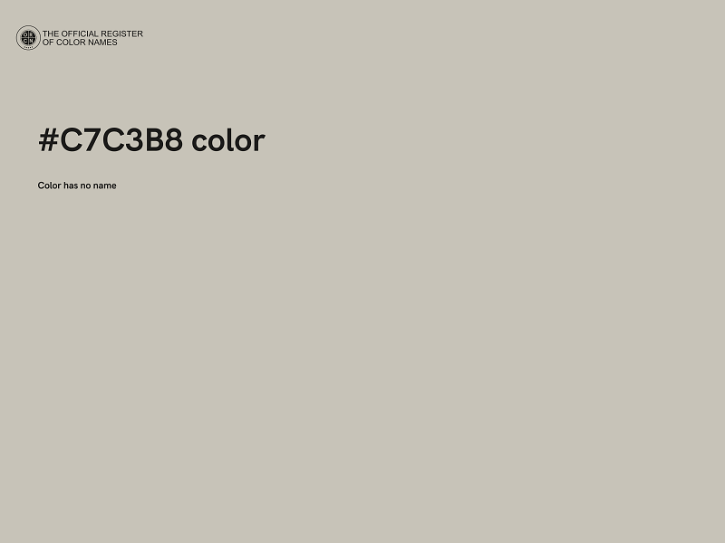 #C7C3B8 color image