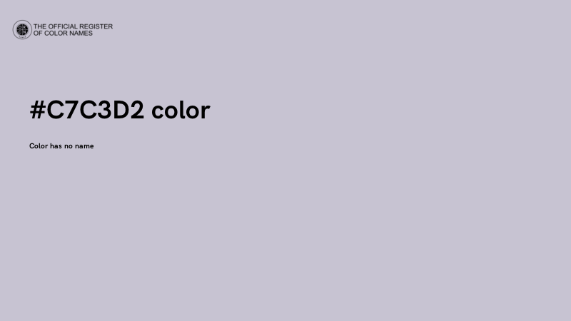 #C7C3D2 color image
