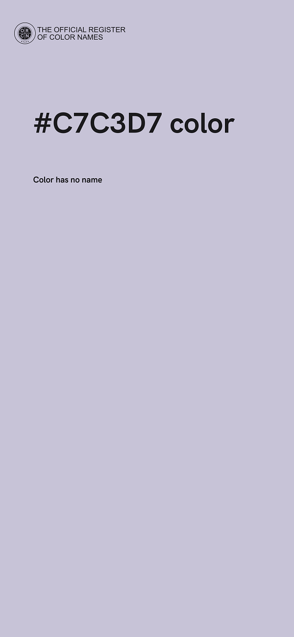 #C7C3D7 color image
