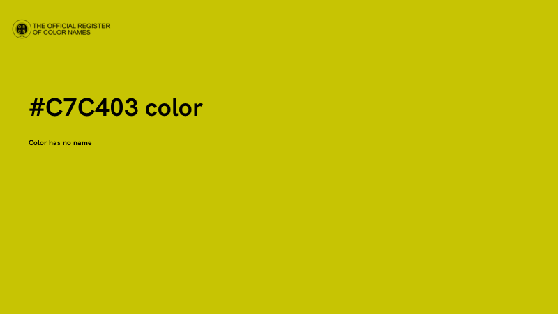 #C7C403 color image