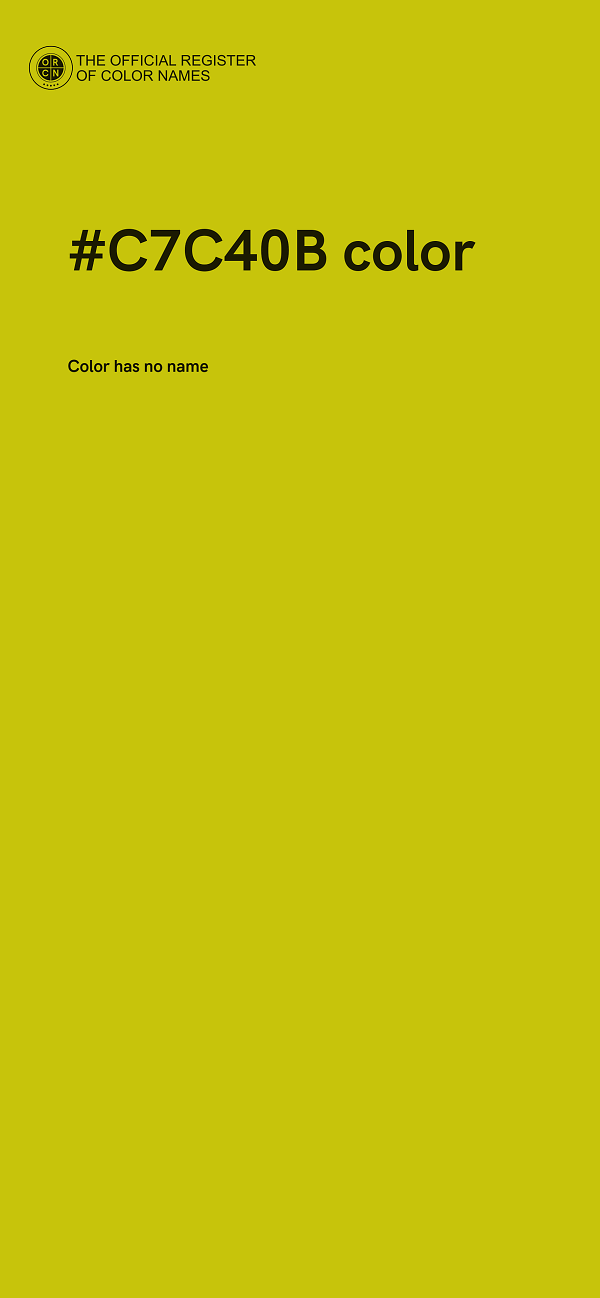 #C7C40B color image