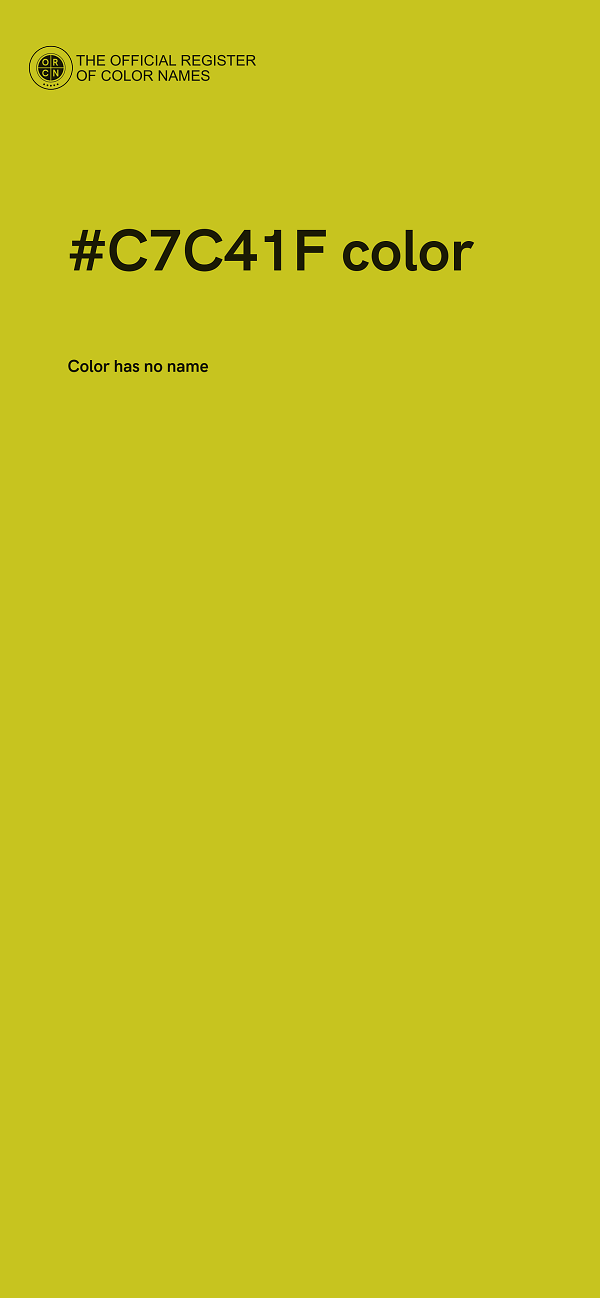 #C7C41F color image