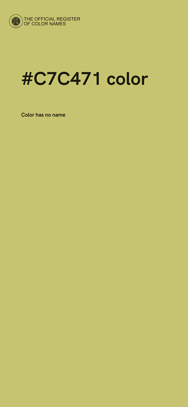 #C7C471 color image