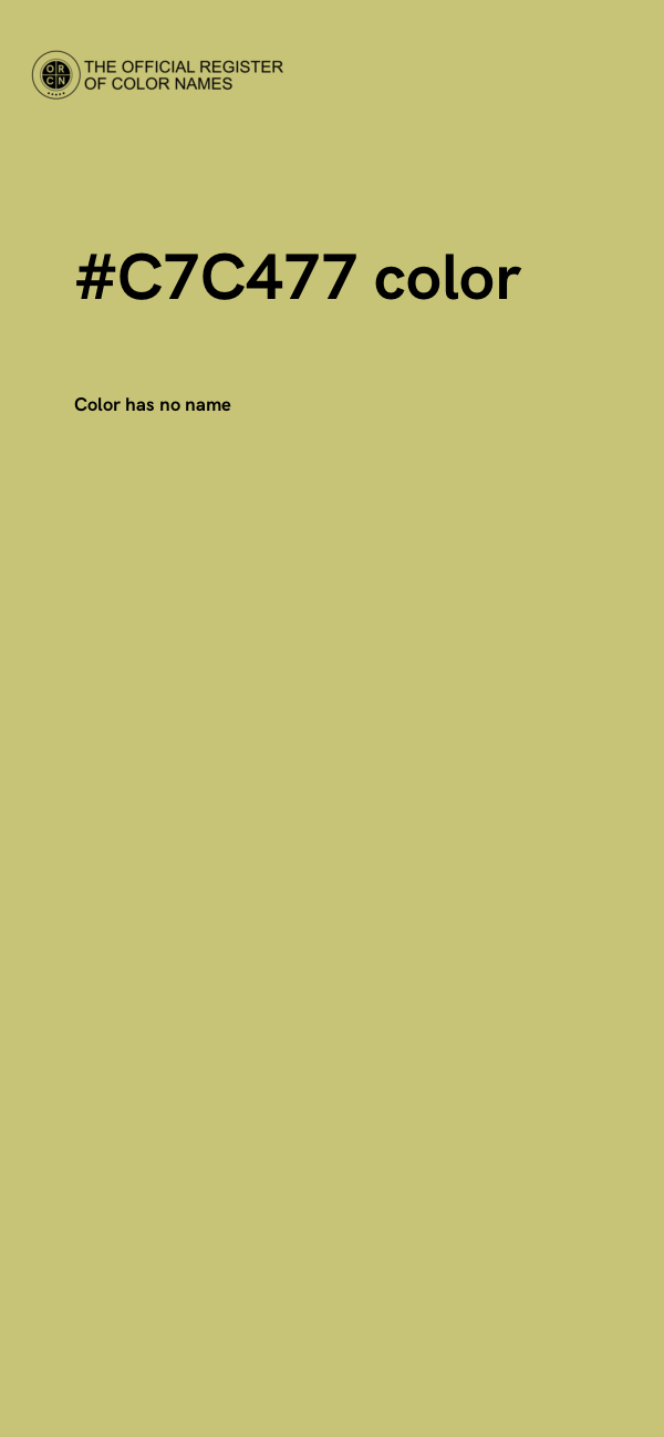 #C7C477 color image