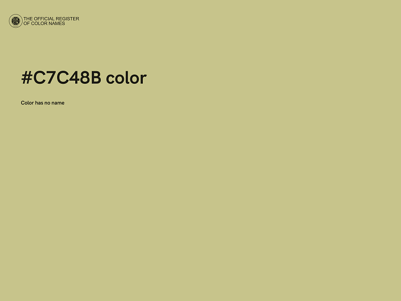 #C7C48B color image