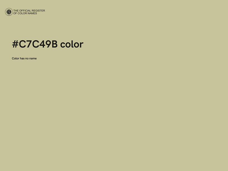 #C7C49B color image
