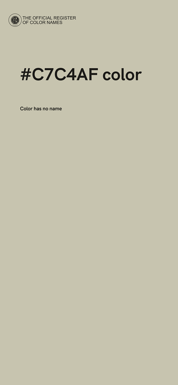 #C7C4AF color image