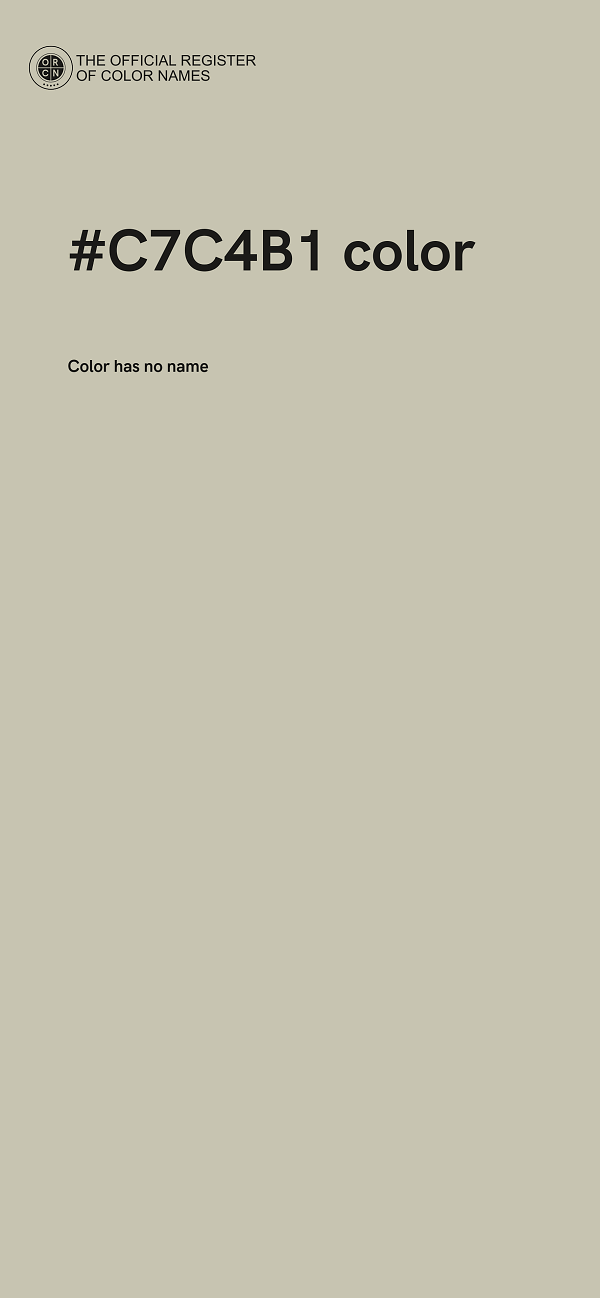 #C7C4B1 color image