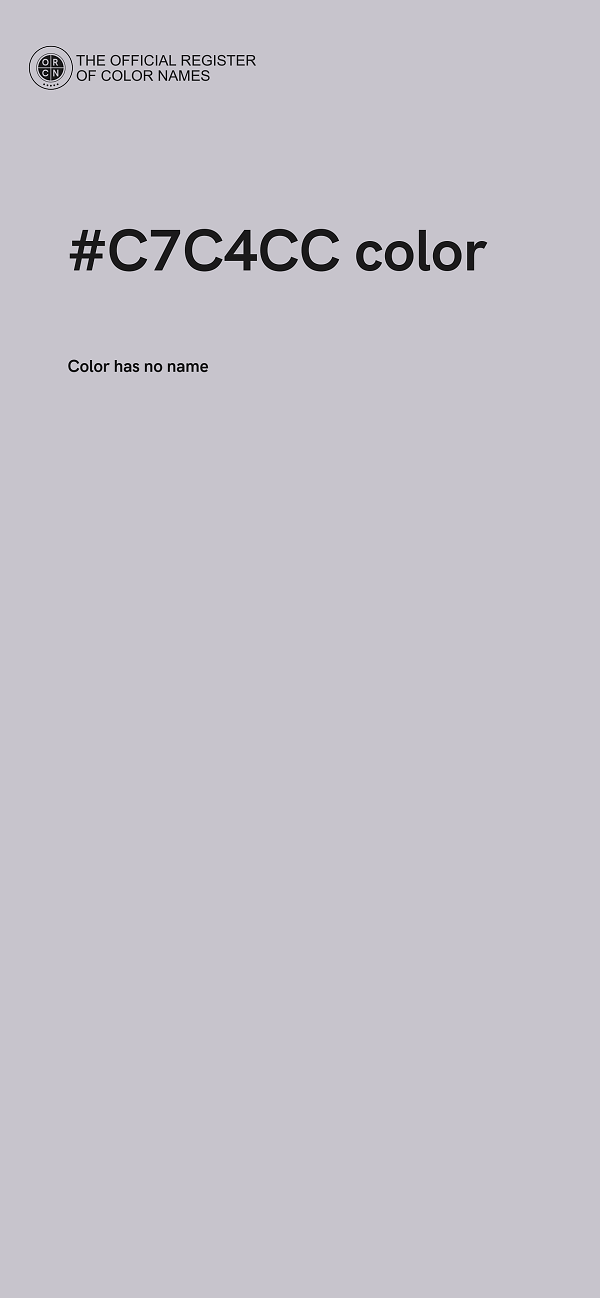 #C7C4CC color image