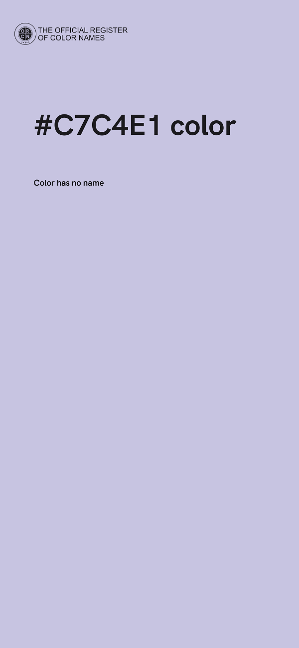#C7C4E1 color image