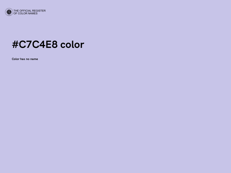 #C7C4E8 color image