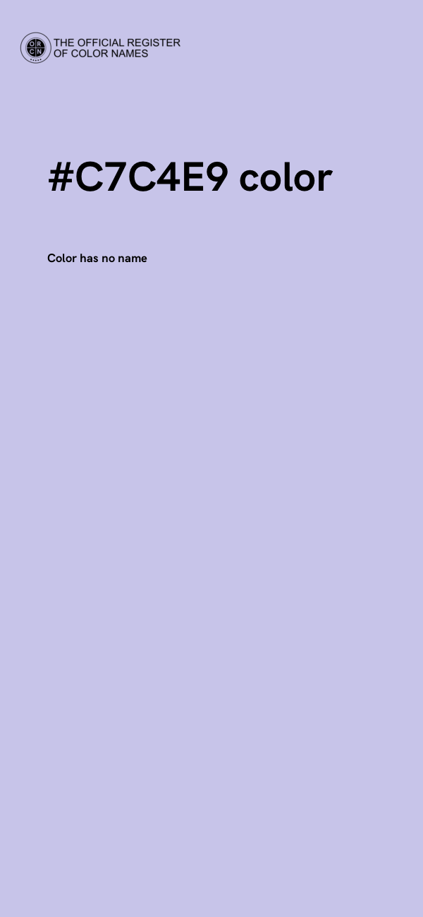 #C7C4E9 color image