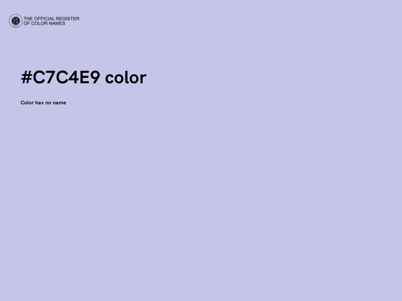 #C7C4E9 color image
